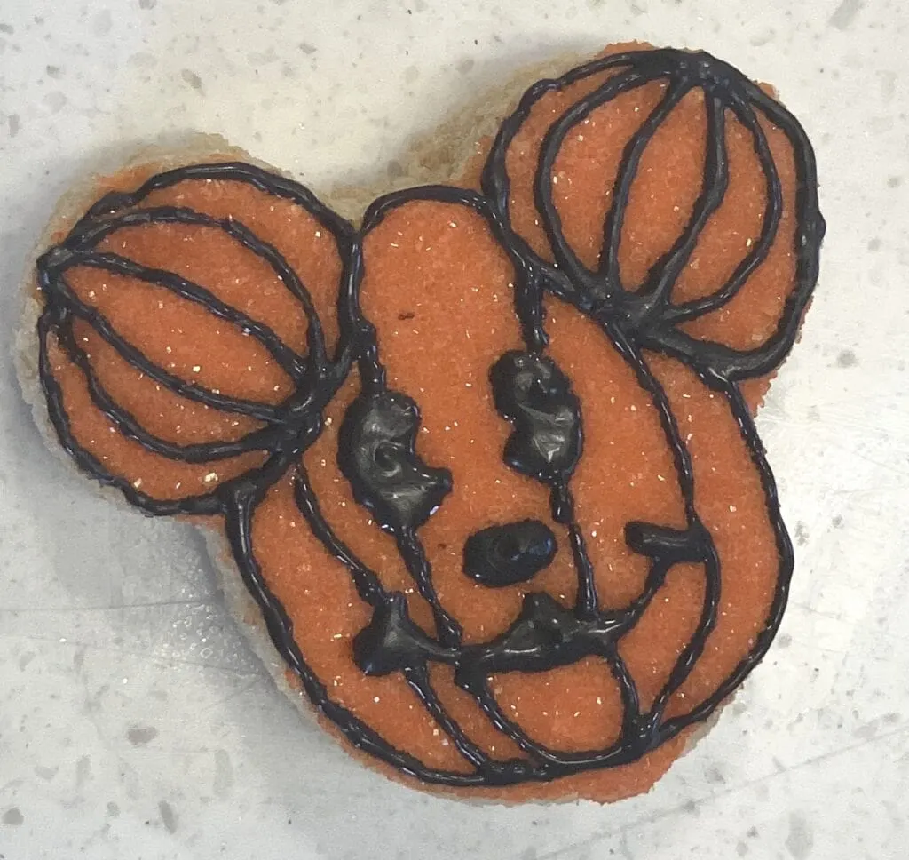 homemade halloween Mickey Mouse Rice Krispy treat snack
