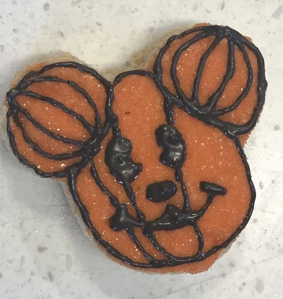 Mickey Mouse pumpkin Rice Krispy treat homemade