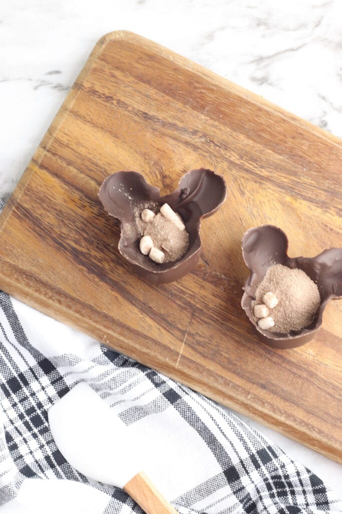 Mickey Mouse Hot Chocolate Bombs with Marshmallows Inside Kim and Carrie