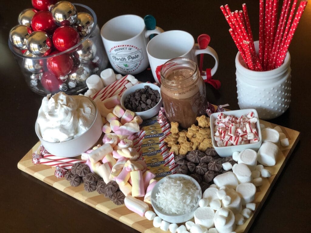 chocolate dessert board