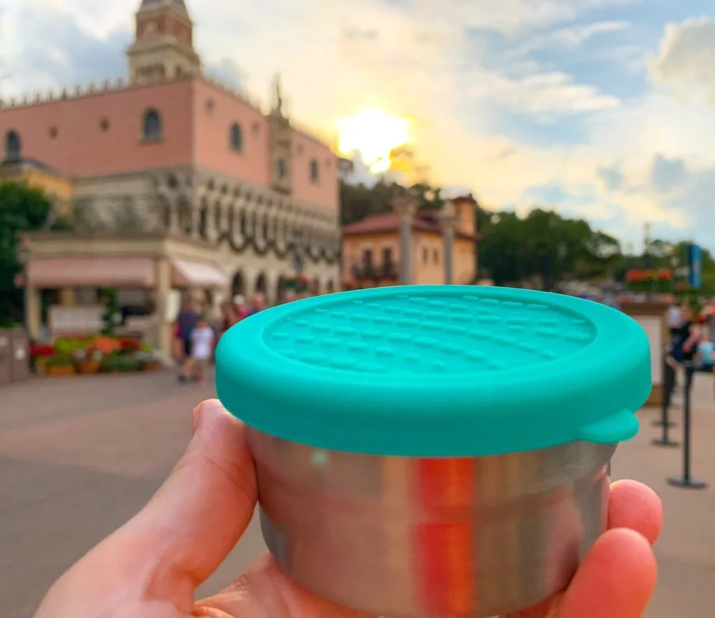 ECOlunchbox stainless steel bowl in Epcot at Disney World