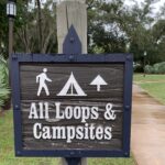 sign pointing to Orlando campground camping sites
