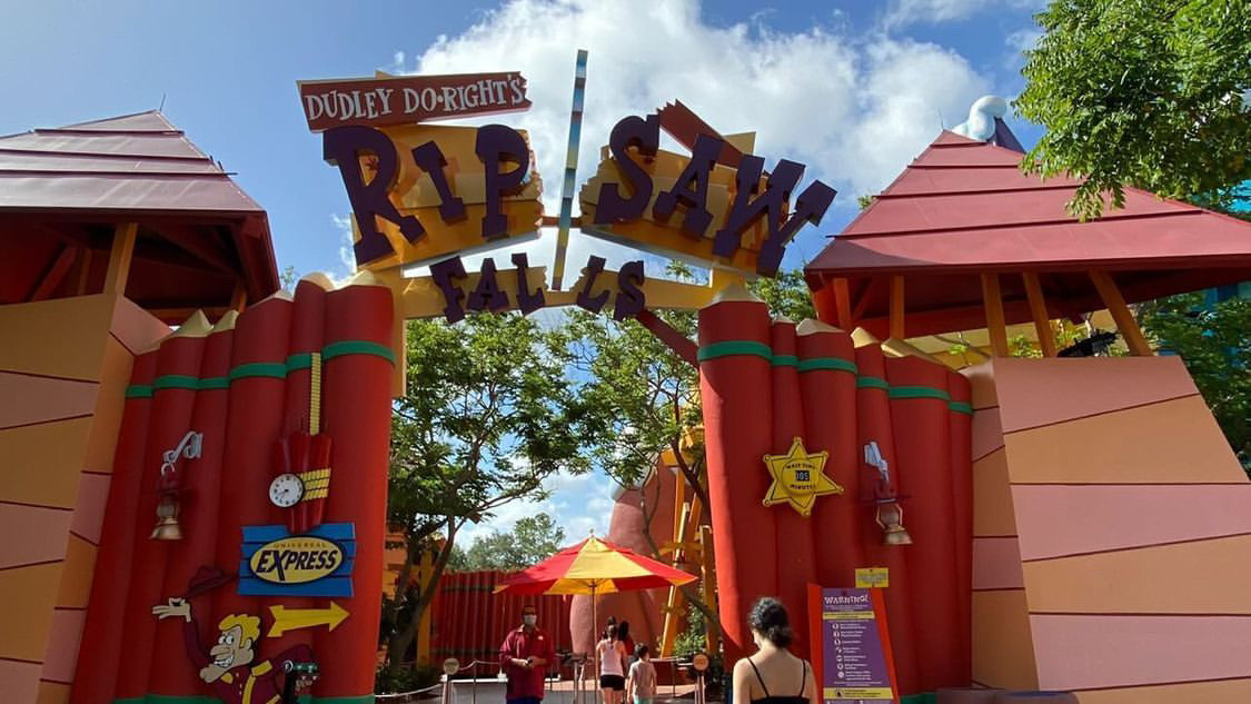 Dudley Do Rights Ripsaw Falls Water Ride Universal Studios 