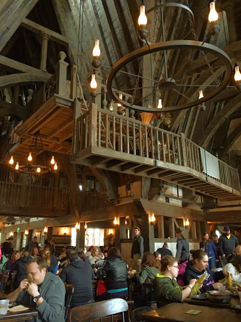 interior of Leaky Cauldron restaurant
