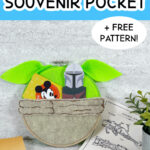 DIY yoda souvenir pocket displayed among Star Wars souvenirs