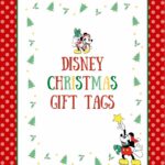 printable sheet for Disney Christmas gift tags with Mickey Mouse