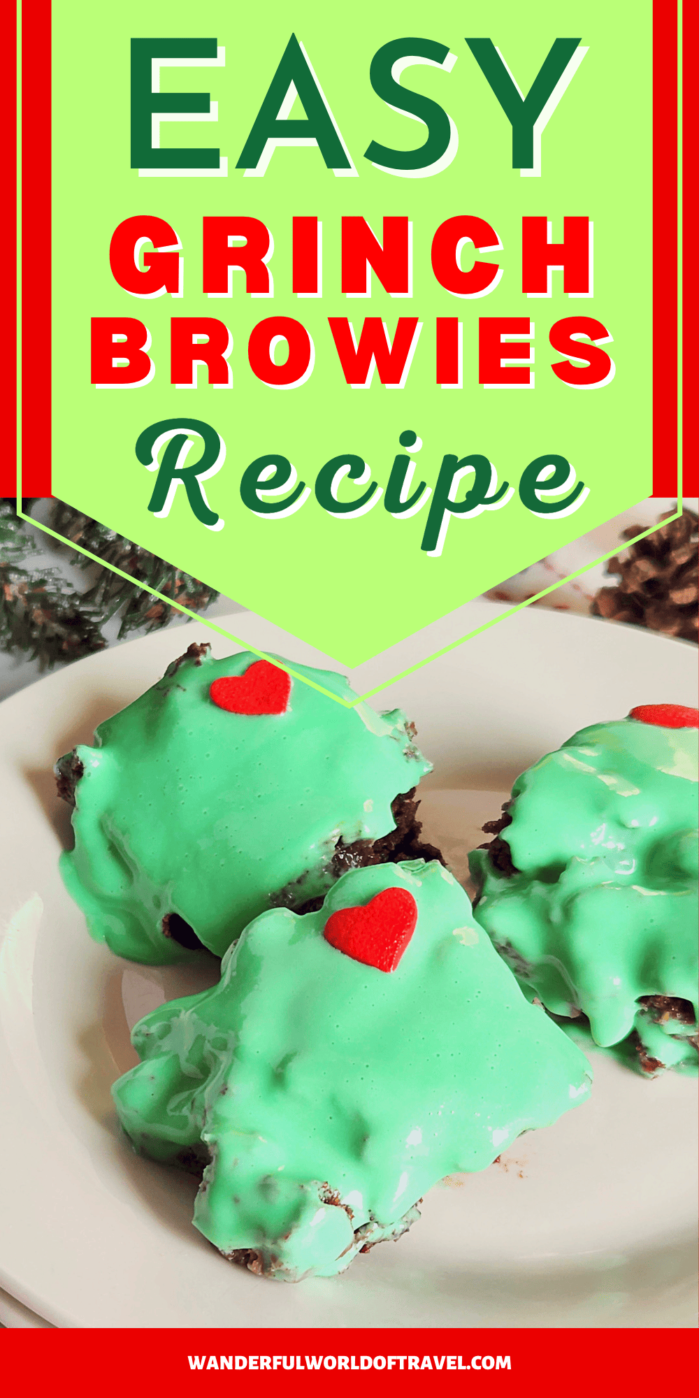 Easy Grinch Brownies Recipe Wanderful World of Travel