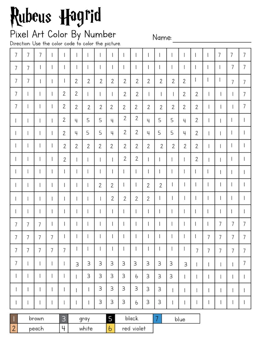 10 free harry potter color by number printables kim and carrie