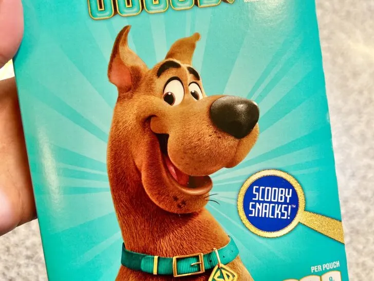 box of Scooby snacks in grocery store