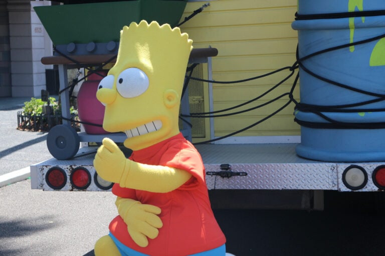 bart simpson costumed character at universal studios