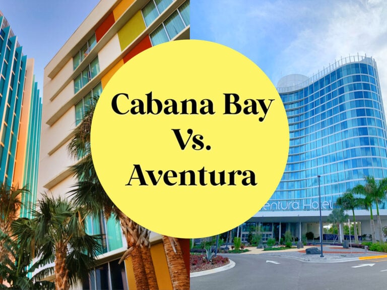 exterior of Universal Studios cabana bay hotel and Aventura hotel