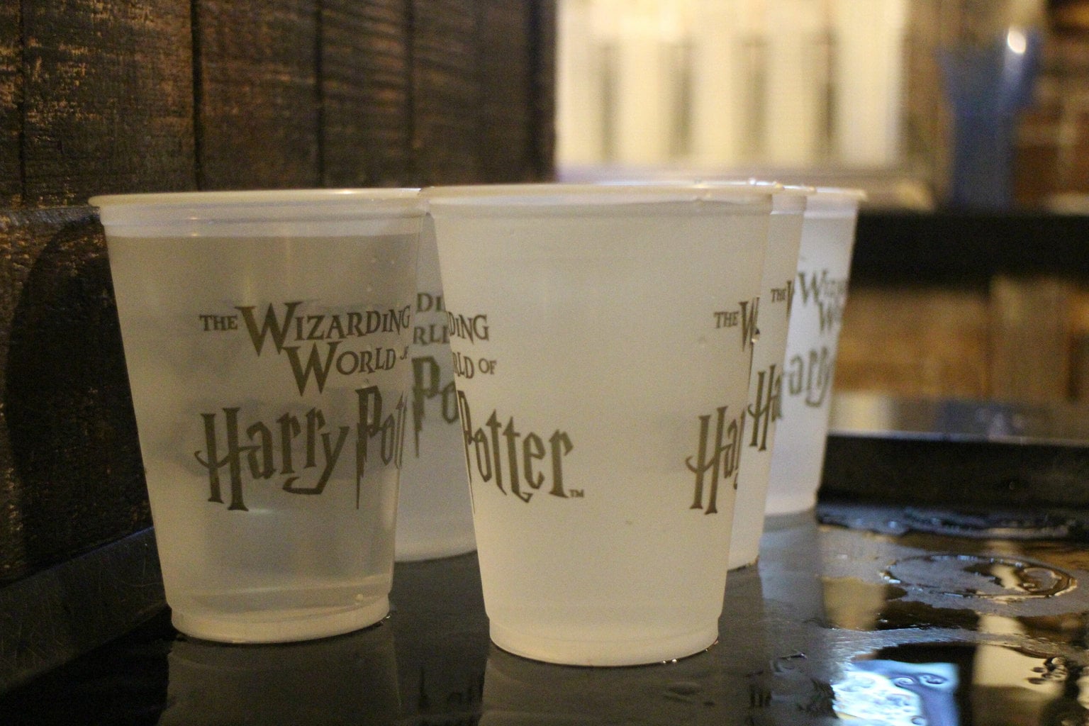 Harry Potter Plastic Tumbler Set Of 4 Universal Studios Wizarding World Cups