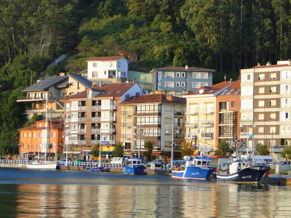 The water in Asturias, Spain is calm.