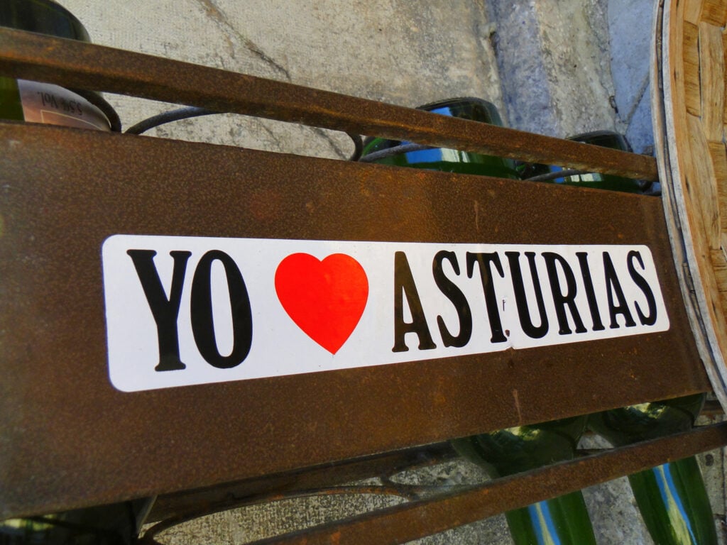A sign in Asturias, Spain.